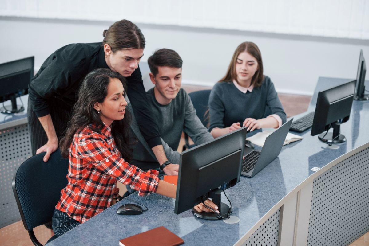 ErrorSol designers and developers reviewing a client website build
